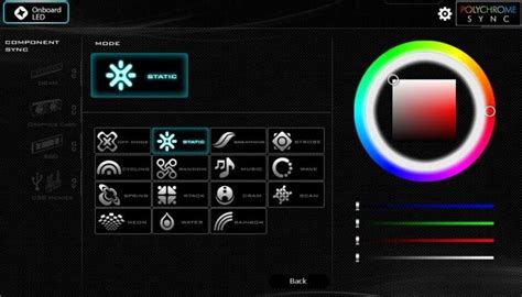Besides adjusting the color, area, lighting effect and pattern on the motherboard, you are able to do more with <b>ASRock</b> <b>Polychrome</b> SYNC function, let your memory, case, fan, cooler and other components sync together to create a marvelous and colorful lighting effect. . Asrock polychrome not detecting gpu